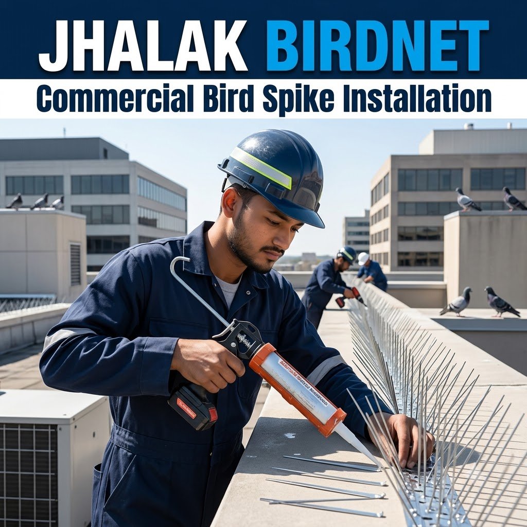 Commercial Bird Spike Installation